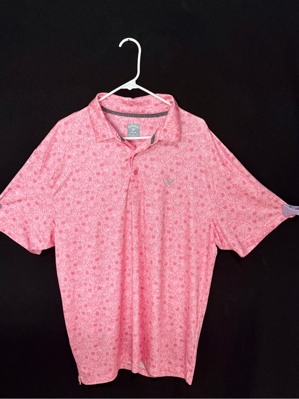 Callaway Pink Graphic-Print Polo